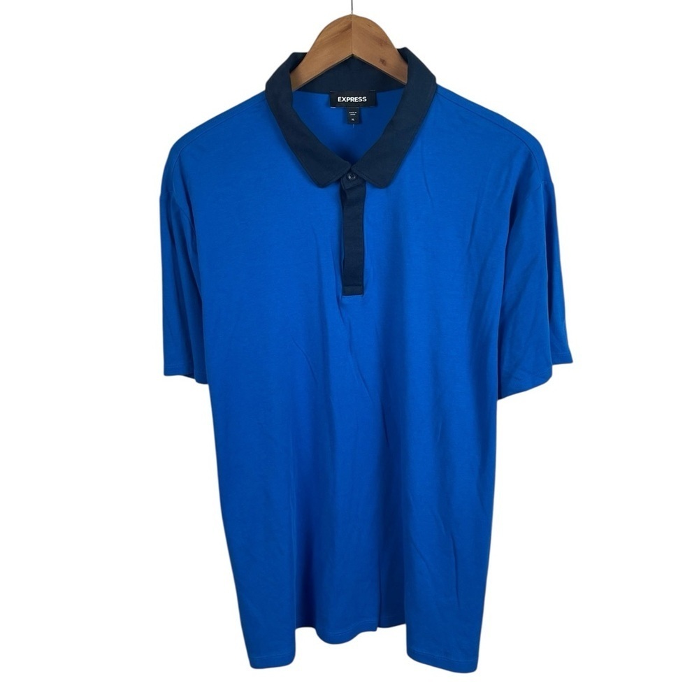 PO363 Men’s Express Brand Casual Short Sleeve Polo Shirt XL